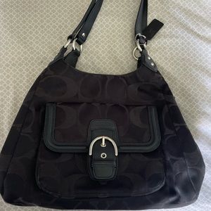 black coach bag